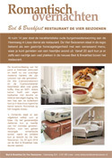 bed & breakfast lisse, de vier seizoenen